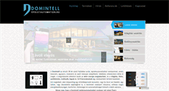 Desktop Screenshot of domintell.hu